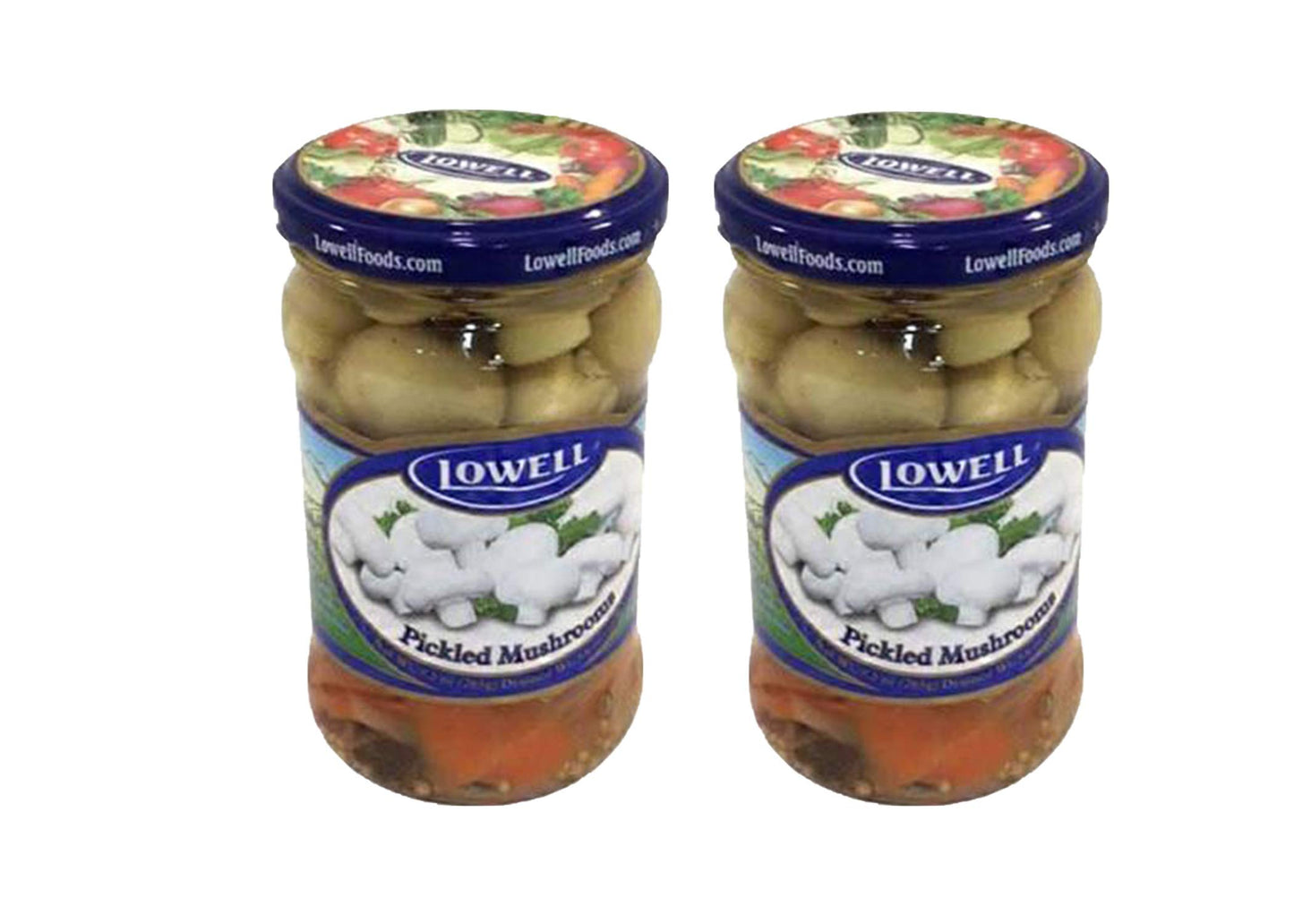 PICKLED MUSHROOMS LOWELL , PIECZARKI MARYNOWANE 9.30Z (265G) 2PACK