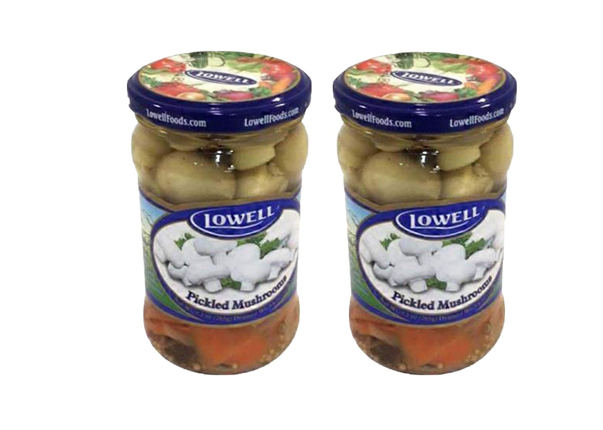 PICKLED MUSHROOMS LOWELL , PIECZARKI MARYNOWANE 9.30Z (265G) 2PACK