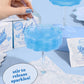 xo, Fetti Bridal Blue Cotton Candy Glitter Drink  s, 4 pc, Edible Glitter, Bachelorette Party Favor, 9.906 cm