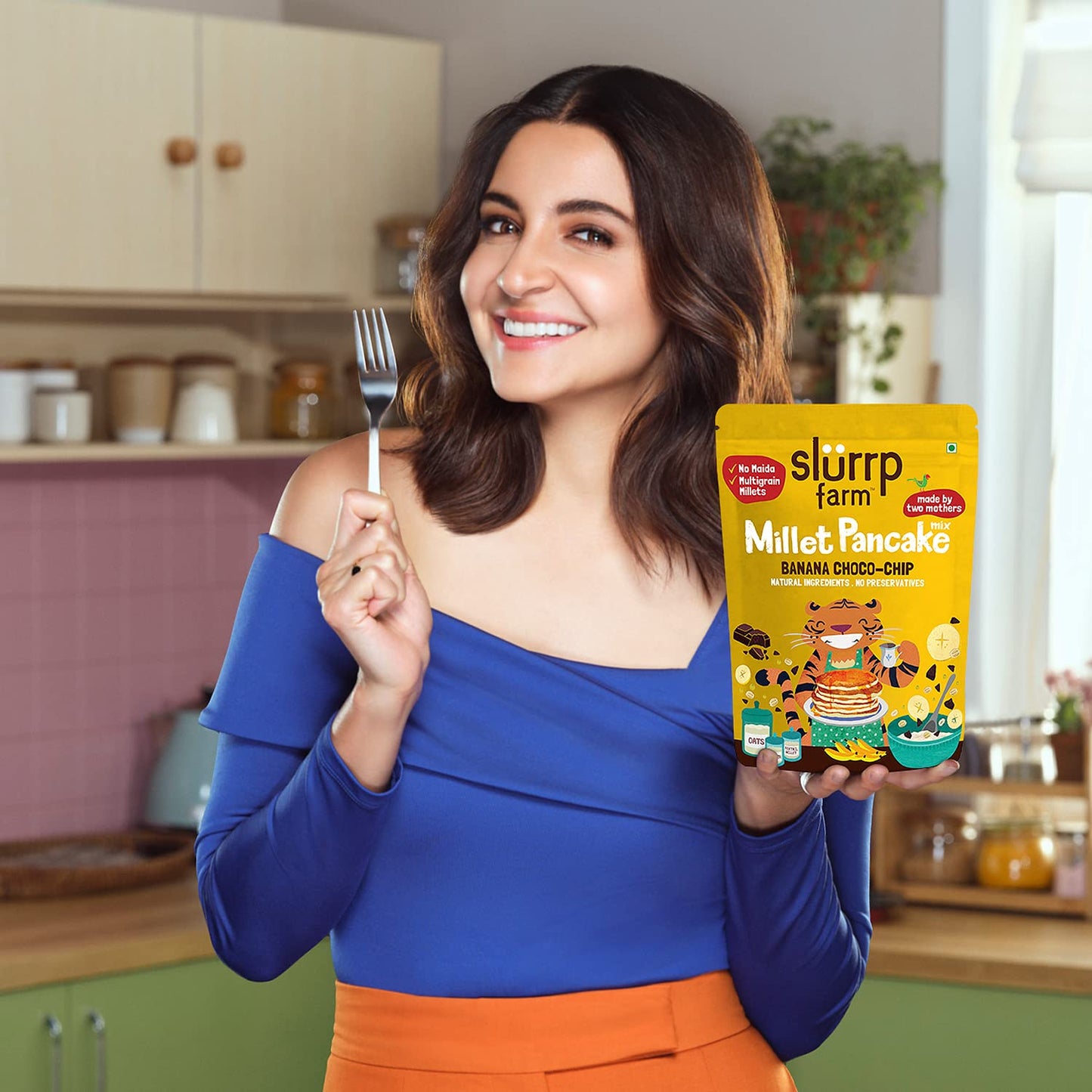Slurrp Farm No Maida Pancake Trial Pack Combo | Instant Breakfast Mix Made With Oats, Ragi And Jowar | Eggless And Healthy Break