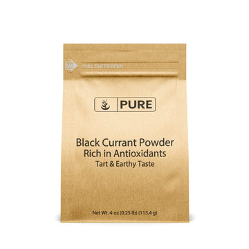 Pure Original Ingredients Black Currant Powder (4 Oz) Smoothies & Shakes, Naturally Delicious, Tart & Earthy Taste