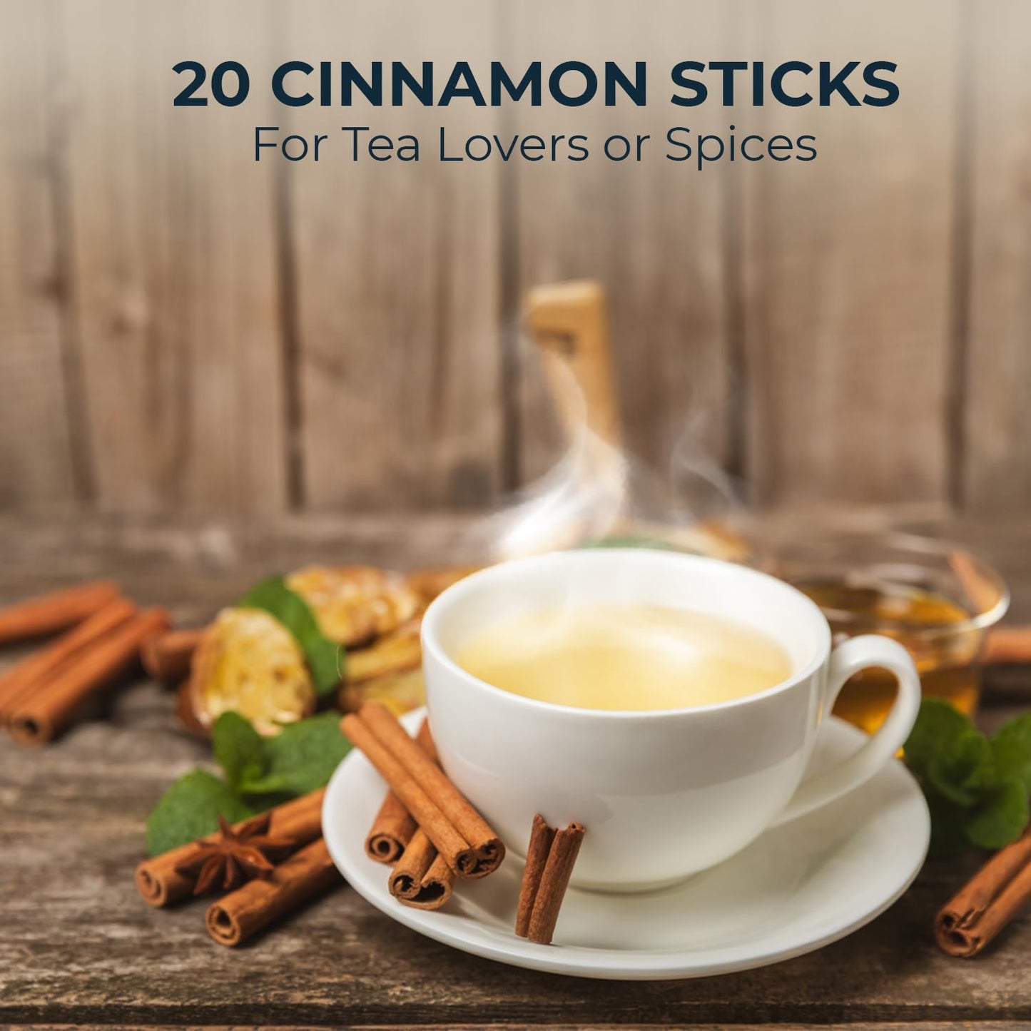 INJOY YOUR VITALGRI:N Natural Vietnamese Cinnamon Sticks - 20 Count, 4.80oz, Handpicked, Spicy & Sweet Flavor