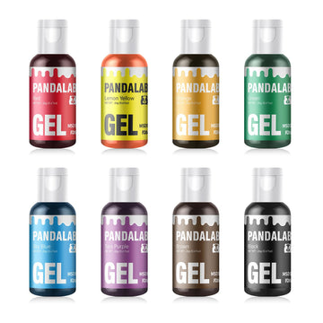 Gel Food Coloring Set - 8 Colors Concentrated Vibrant Edible Food Grade Dye for Baking, Cake, Cookie Decorating, Fondant, Icing,