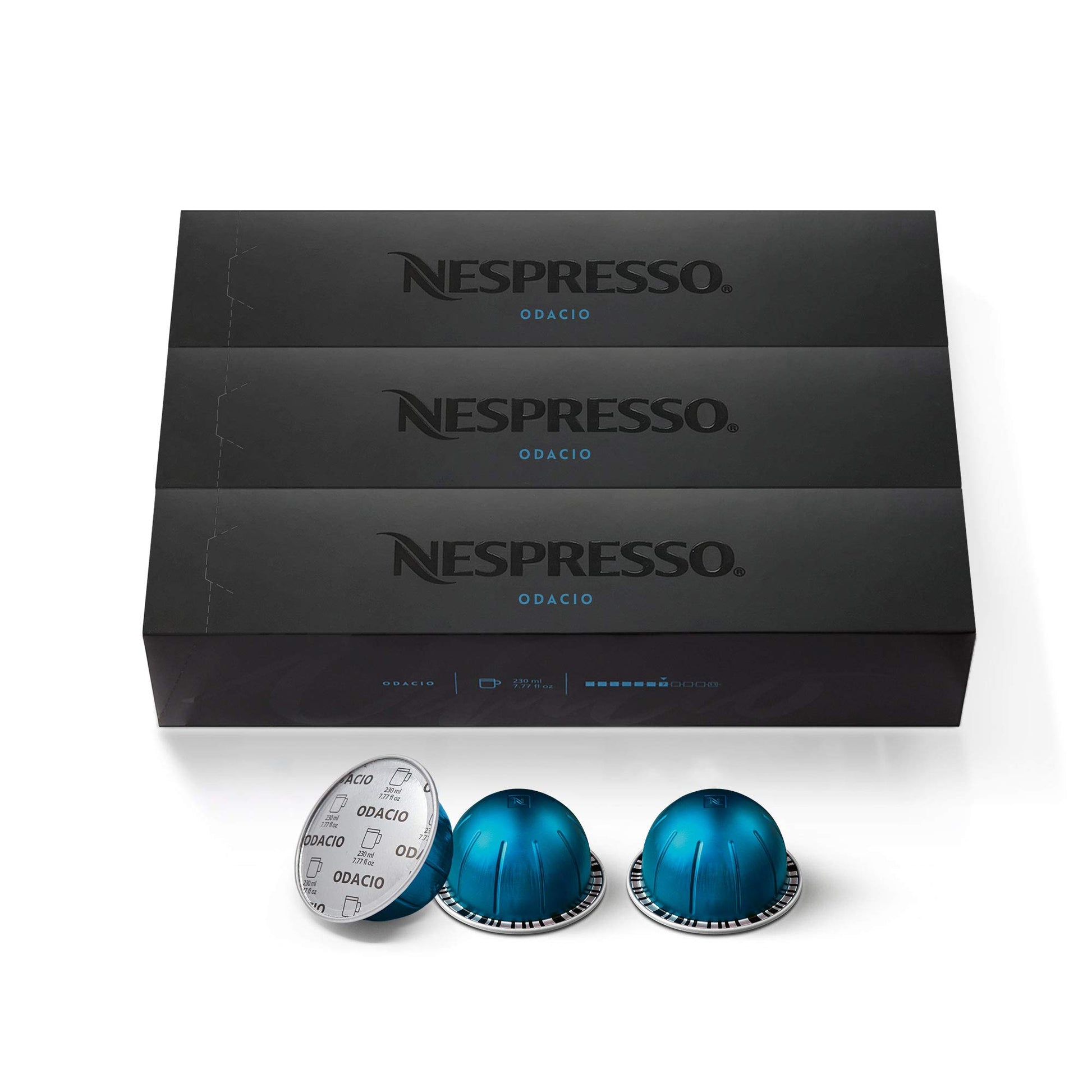 Nespresso Vertuo Odacio Medium Roast Coffee Pods, 30 Count, Brews 7.8oz, Model 102798, Blue