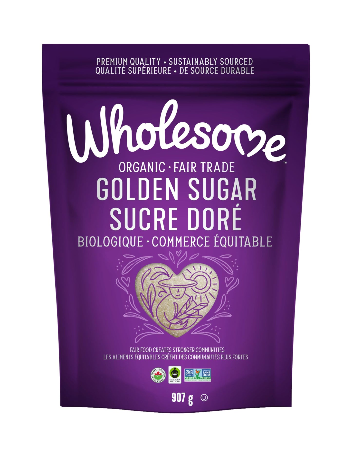 Wholesome Sweeteners, Organic Sugar, Cane, 2 Lb