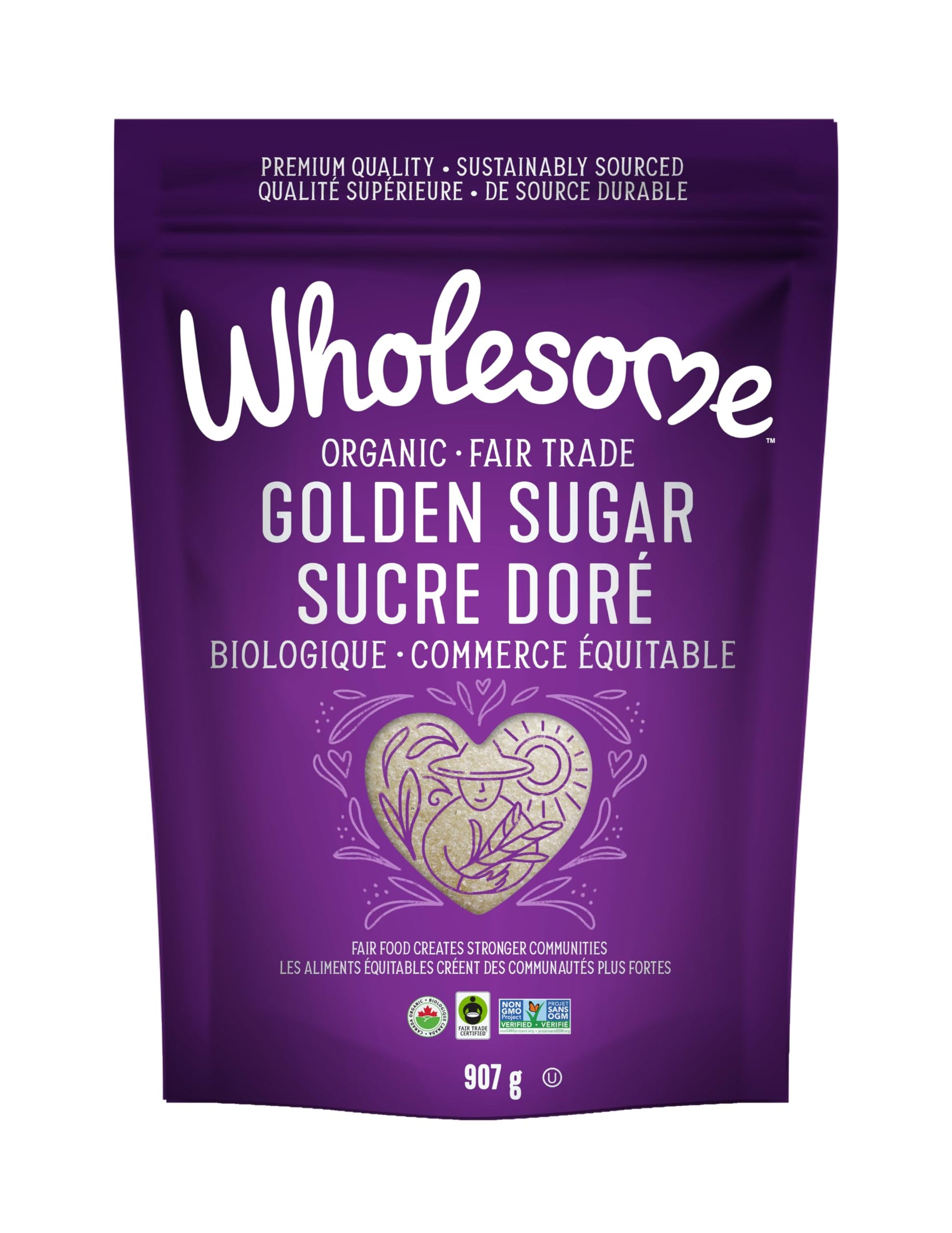Wholesome Sweeteners, Organic Sugar, Cane, 2 Lb