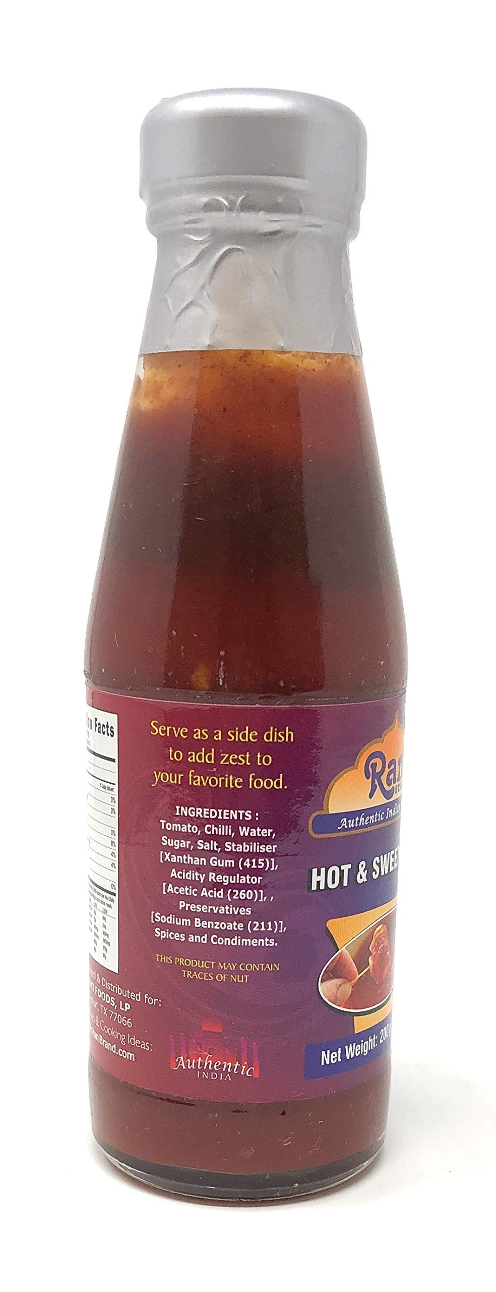 Rani Hot & Sweet Sauce 7Oz (200G) Glass Jar, Vegan, Perfect For Dipping, Savory Dishes & French Fries! ~ Gluten Free | Non-Gmo |