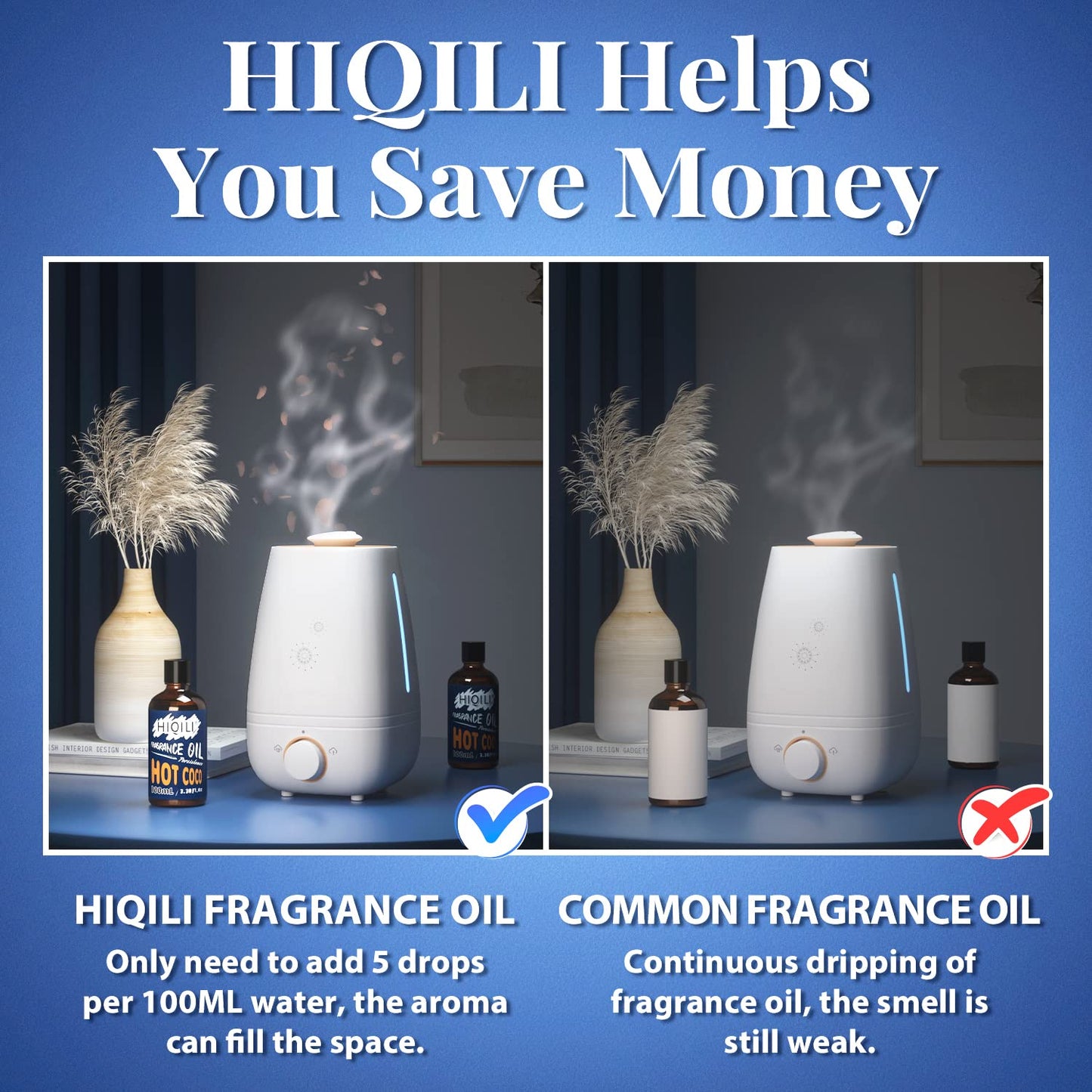 Hiqili Hot Coco Essential Oil - Pure Mellow Fragrance Oil For Diffuser, Candle Soap Perfume Lotion Making, 3.38 Fl Oz Halloween