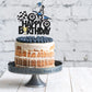 Motorcycle Happy Birthday Cake Topper - Extreme Sports Racing Birthday Party Glitter Autocycle Player Cake Topper - Sport Man Bo