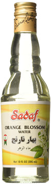 Sadaf Orange Blossom Water For Cooking - Food Grade Orange Blossom Water For Baking, Food Flavoring Or Drinking - Ideal For Persian Desserts, Cakes Or Syrups - Product Of Lebanon (10 Fl Oz)