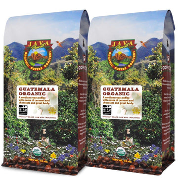 Java Planet Low Acid Coffee, Organic Guatemala Single Origin: Whole Bean Medium Roast - Smooth Full Flavored Coffee Bean, Smiths