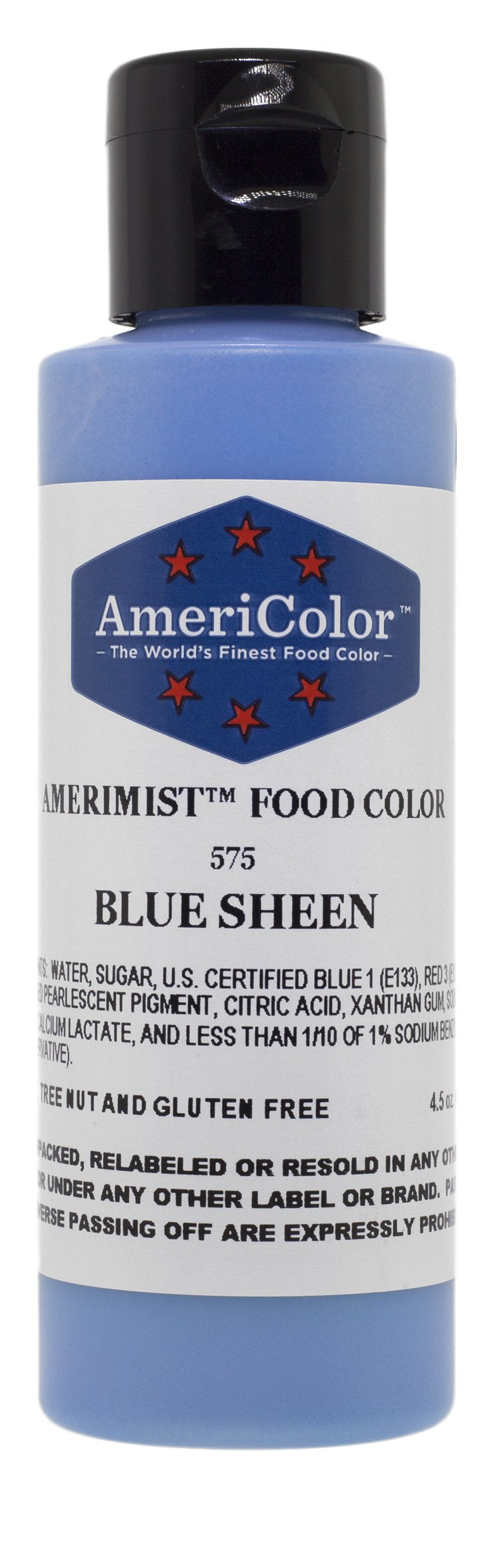 Americolor Amerimist Blue Sheen Airbrush Food Color, 4.5 Oz