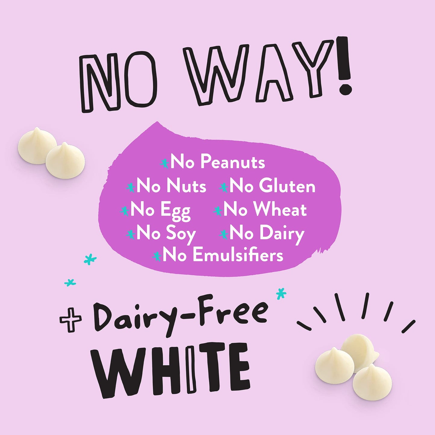 Pascha Organic Vegan White Mini Baking Chips, Dairy-Free, 10 lbs