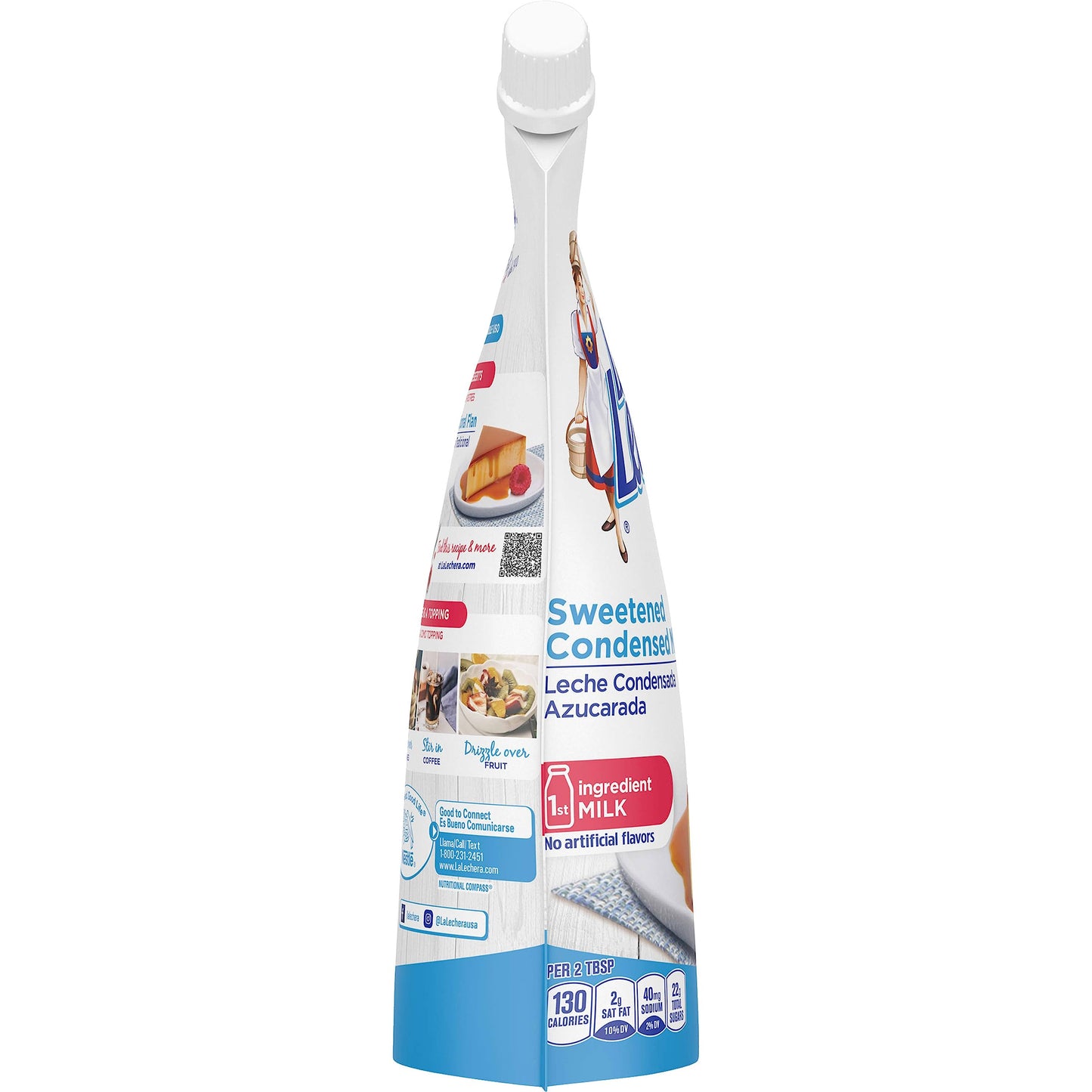 Nestle La Lechera Sweetened Condensed Milk, 28 Oz Squeeze Pouch
