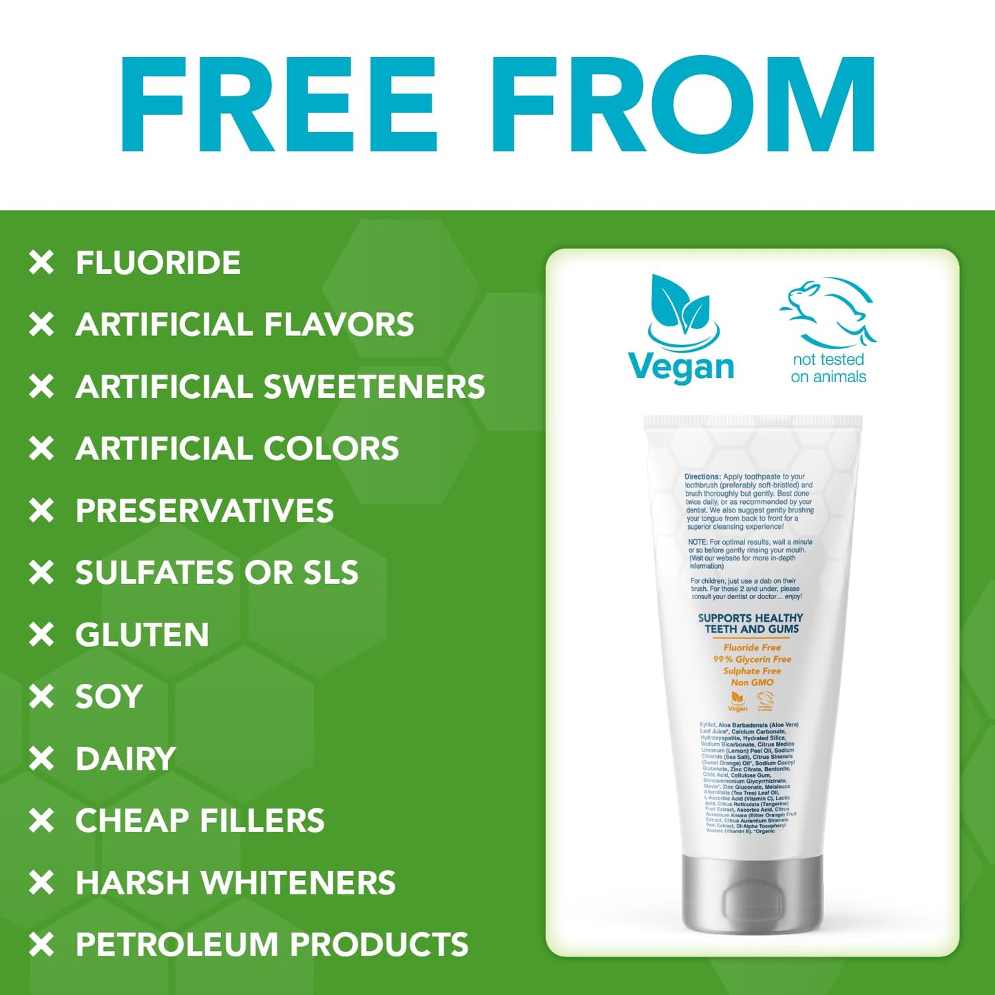 Pro-Mineralizer Toothpaste Citrus Blast - Nano Hydroxyapatite & Enamel Support Toothpaste W/Xylitol Aloe Vera & Sea Salt - Anti