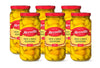 Mezzetta Hot Chili Peppers | Gluten Free, Kosher, Keto | 16 Fluid Ounce Jar (Pack Of 6)