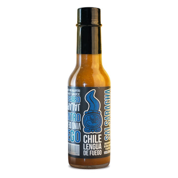 Hot Sauce | Chile Lengua de Fuego (Pack of 1, Salsaracha) - Garlic & Jalapeo Sriracha-Style Hot Sauce with Tomato, Scotch Bonnet
