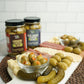 Green Jay Gourmet Double Stuffed Olives - Jalapeno & Garlic - 2 x 16 Ounces - All Natural - Perfect for Cocktails and Cheese Boards