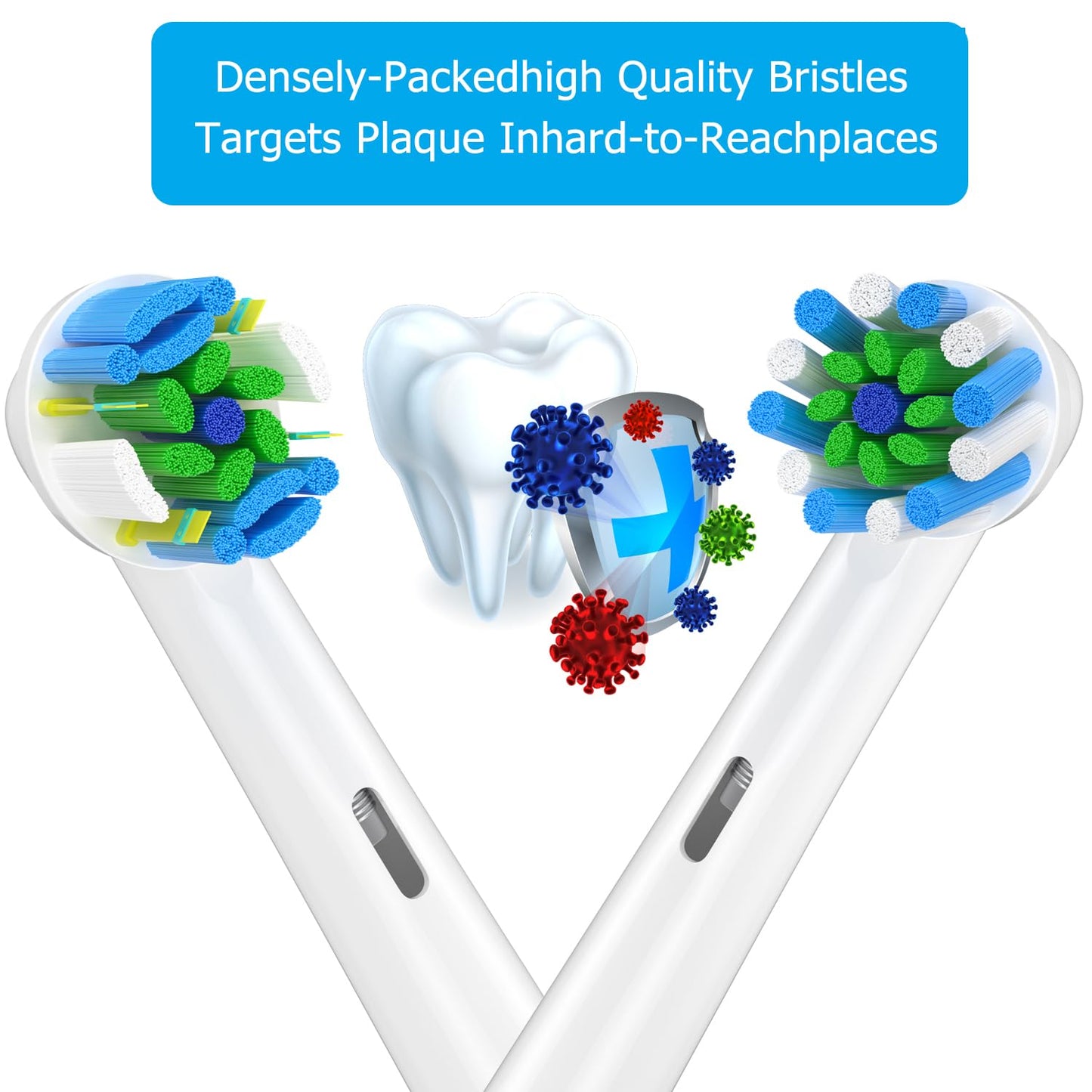 Replacement Toothbrush Heads Compatible With Braun Oral B 7000/Pro 1000/9600/ 5000/3000/8000/Genius And Smart Electric Toothbrus