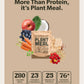 Plant Meal Replacement Shake - Chocolate - 25g of Plant Based Vegan Protein Powder, 76+ Organic Superfoods, Vitamins & Minerals,