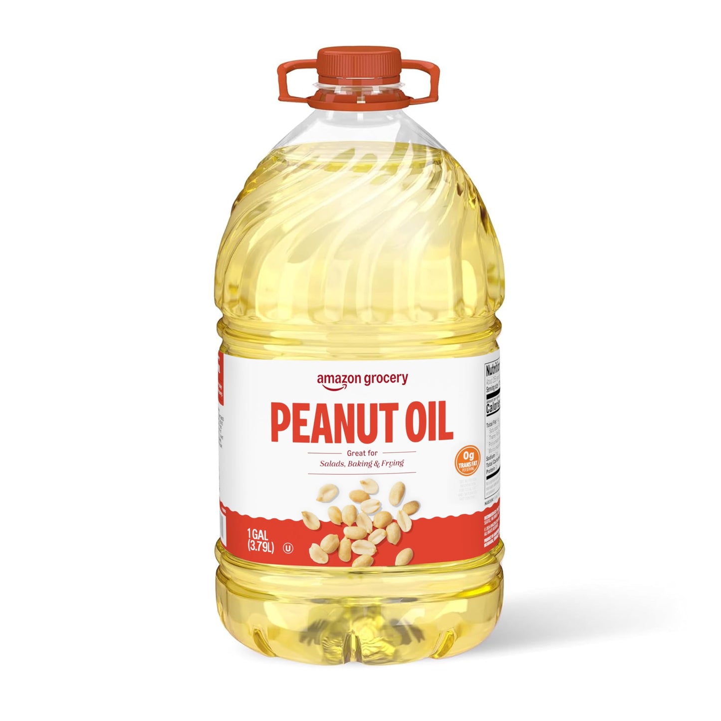 Amazon Grocery Peanut Oil, 128 Fl Oz, Pack of 1, Previously Amazon Fresh