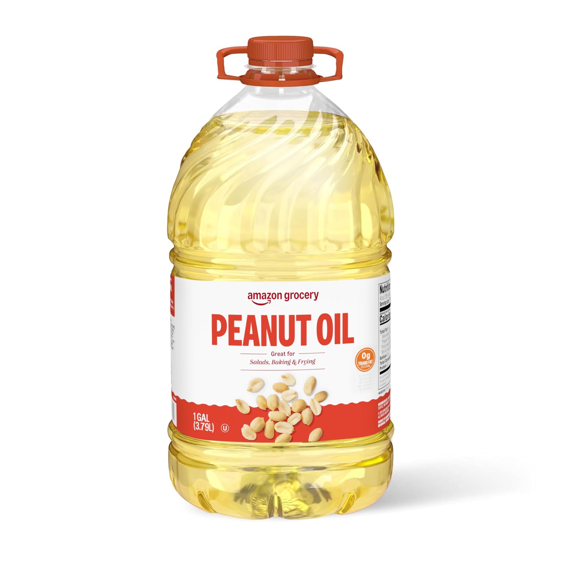 Amazon Grocery Peanut Oil, 128 Fl Oz, Pack of 1, Previously Amazon Fresh