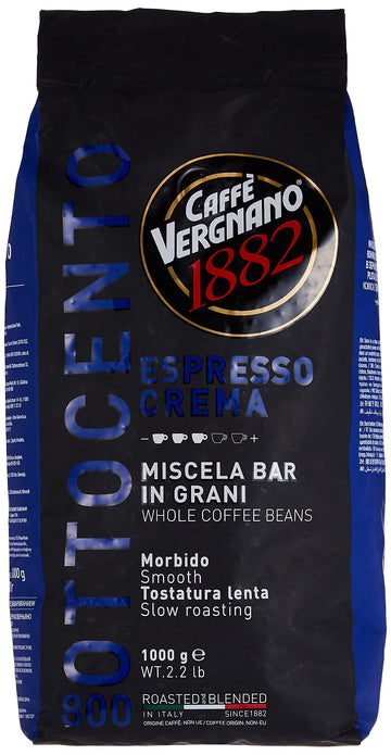 Caffe Vergnano 1882 Espresso Crema '800 Beans - 2.2 Lb