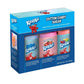 Nostalgia Kool-Aid Flossing Party Kit (3-Pack) | Blue Raspberry, Strawberry, Tropical Punch | 3 16Oz Bottles Of Cotton Candy Sug