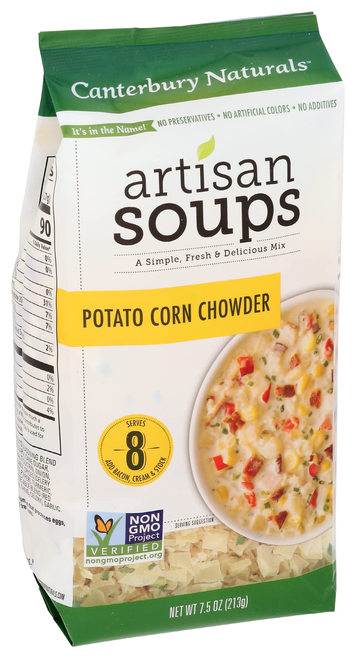 Canterbury Naturals Artisan Soup Mix, Potato Corn Chowder Soup Mix, Non-Gmo, Makes 8 Servings, 7.5-Ounce Bag (Pack Of 1)