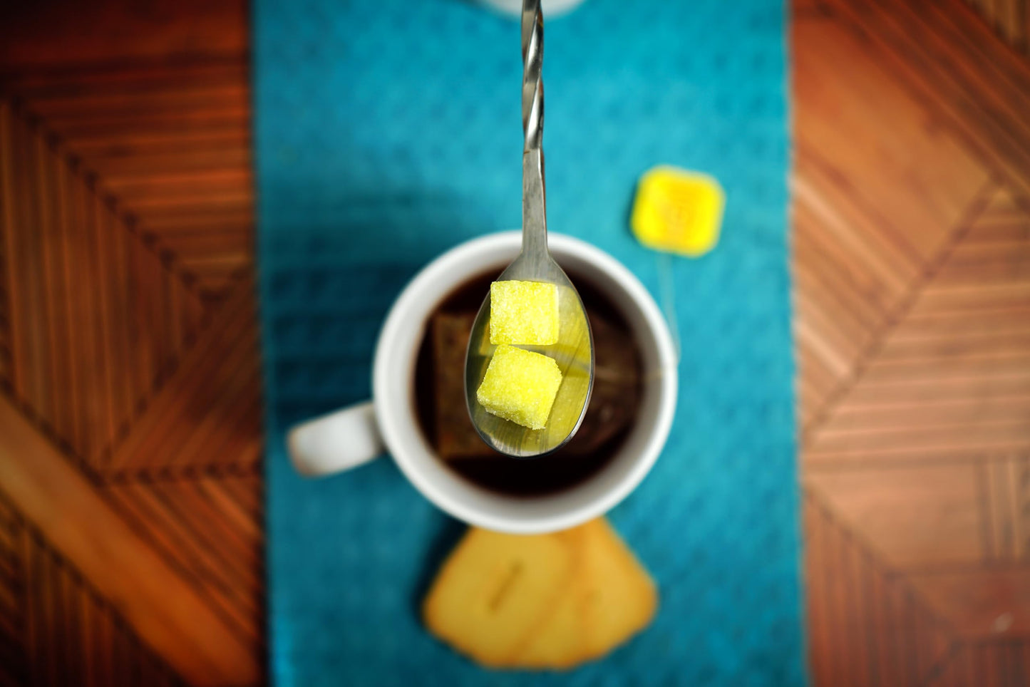 Bear Necessities Gourmet Sugar Cubes - Lemon Infused - 70g Jar (About 35 Cubes) - Perfect for Tea, Coffee, Cocktails & Sparkling Water