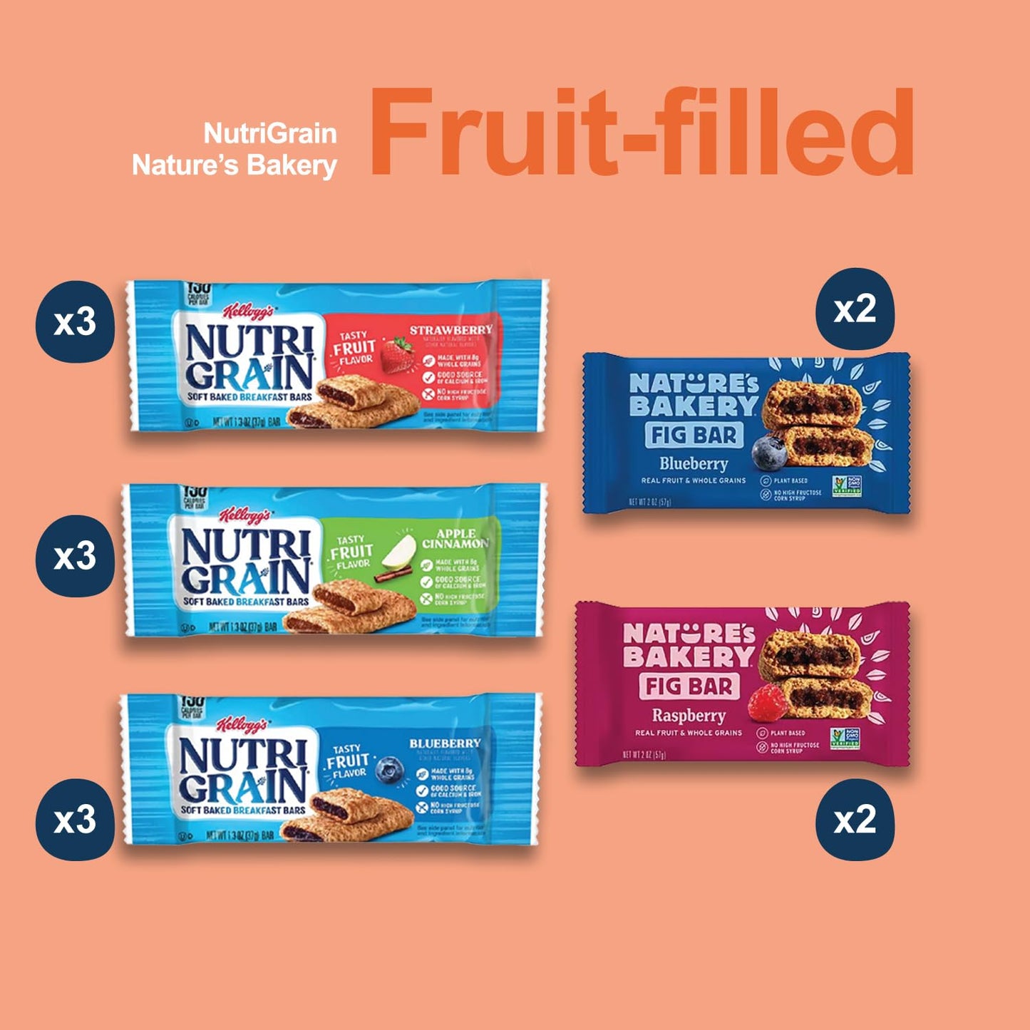 Sumsum Snack Box - Healthy Mixed Care Package (60 Count) Gift Basket For Mature-Themed Teen Kid College Students - Crave Box For The Office, School, Work - Assorted Nutritious Nuts And Bars
