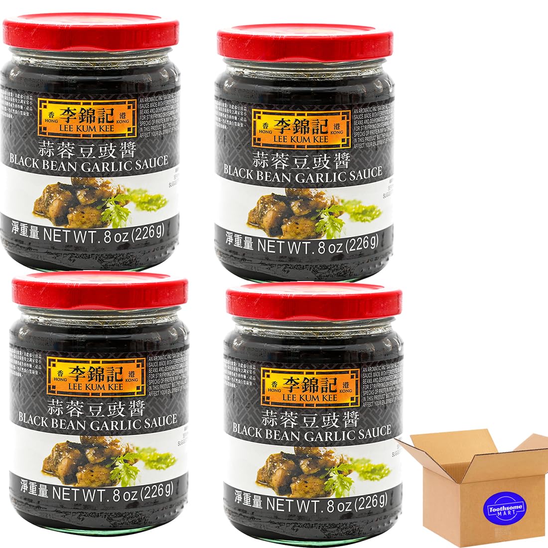 lkk Black Bean Garlic Sauce 8oz/226g pack of 4
