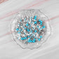 Blue Sprinkles For Cake Decorating, Edible Sprinkles For Cookies, Ice Cream, Cupcake Topper, 7 Ounce Metallic Sprinkle Mix Perfe