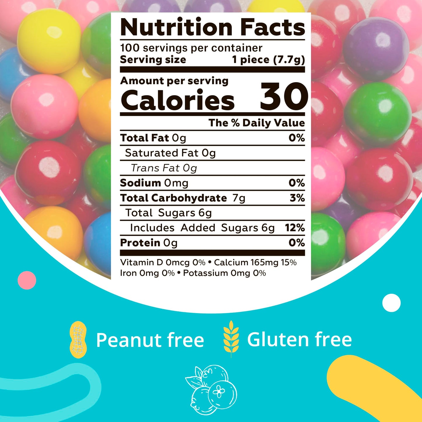 Gumballs For Gumball Machine - 1 Inch Large Double Bubble Gumballs - Assorted Fruit Flavored Bubble Gum For Kids - Sweet Gum Balls In Bulk 1.7 Lb - Chewing Gum For Kids