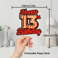 Happy 13Th Birthday Cake Topper Fluorescent Flashing Night Out Hen Movie Nightclub Theme Decor Supplies Woman Man Happy Birthday