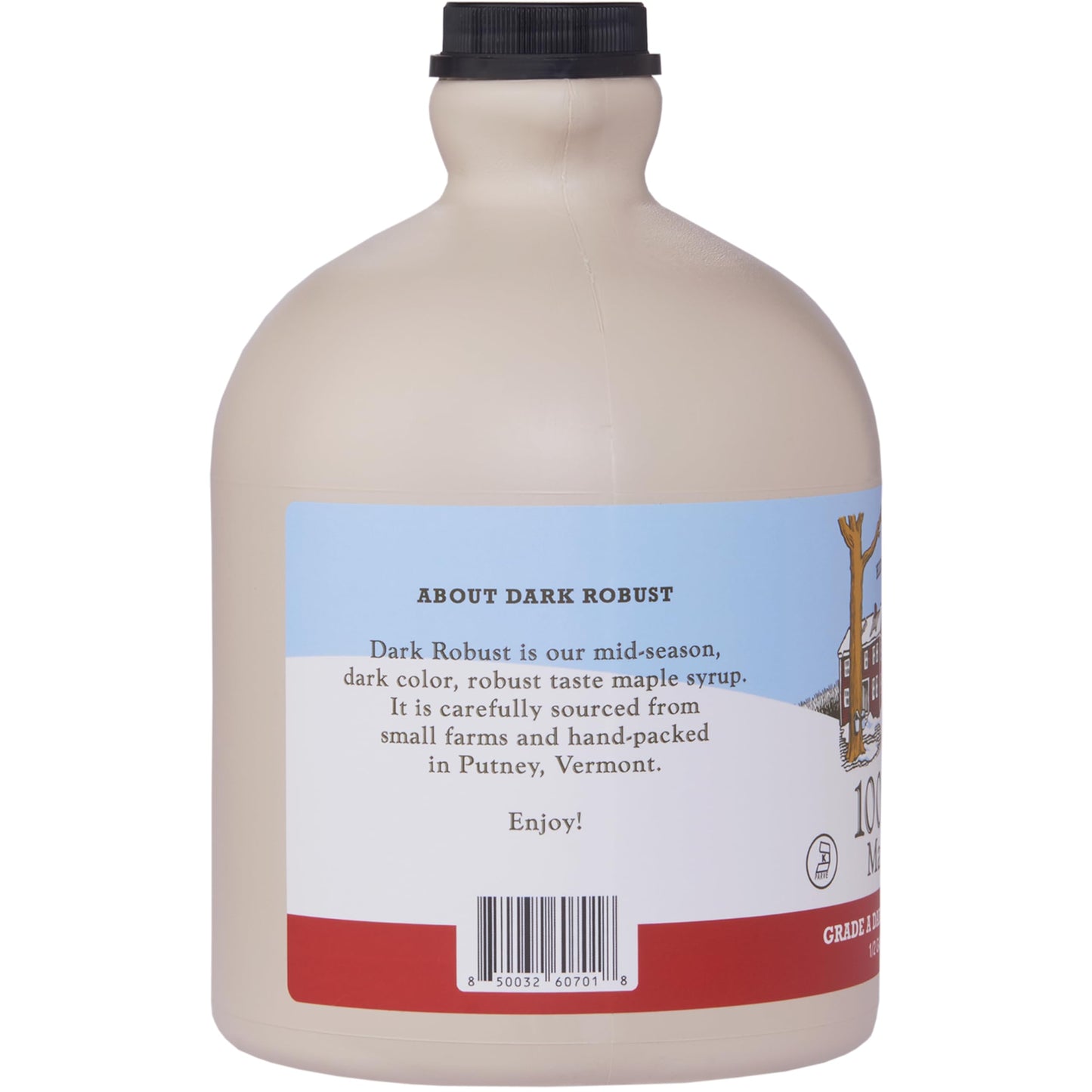 Hidden Springs Maple Dark Half Gallon 100% Pure Maple Syrup Usa/Can, Bpa-Free Jug