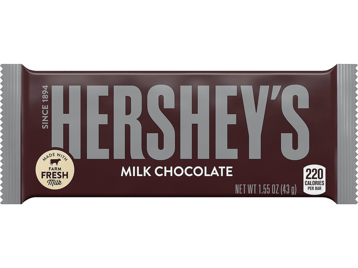 HERSHEYS Chocolate Candy Bar  1.55 Ounce (Pack of 36)