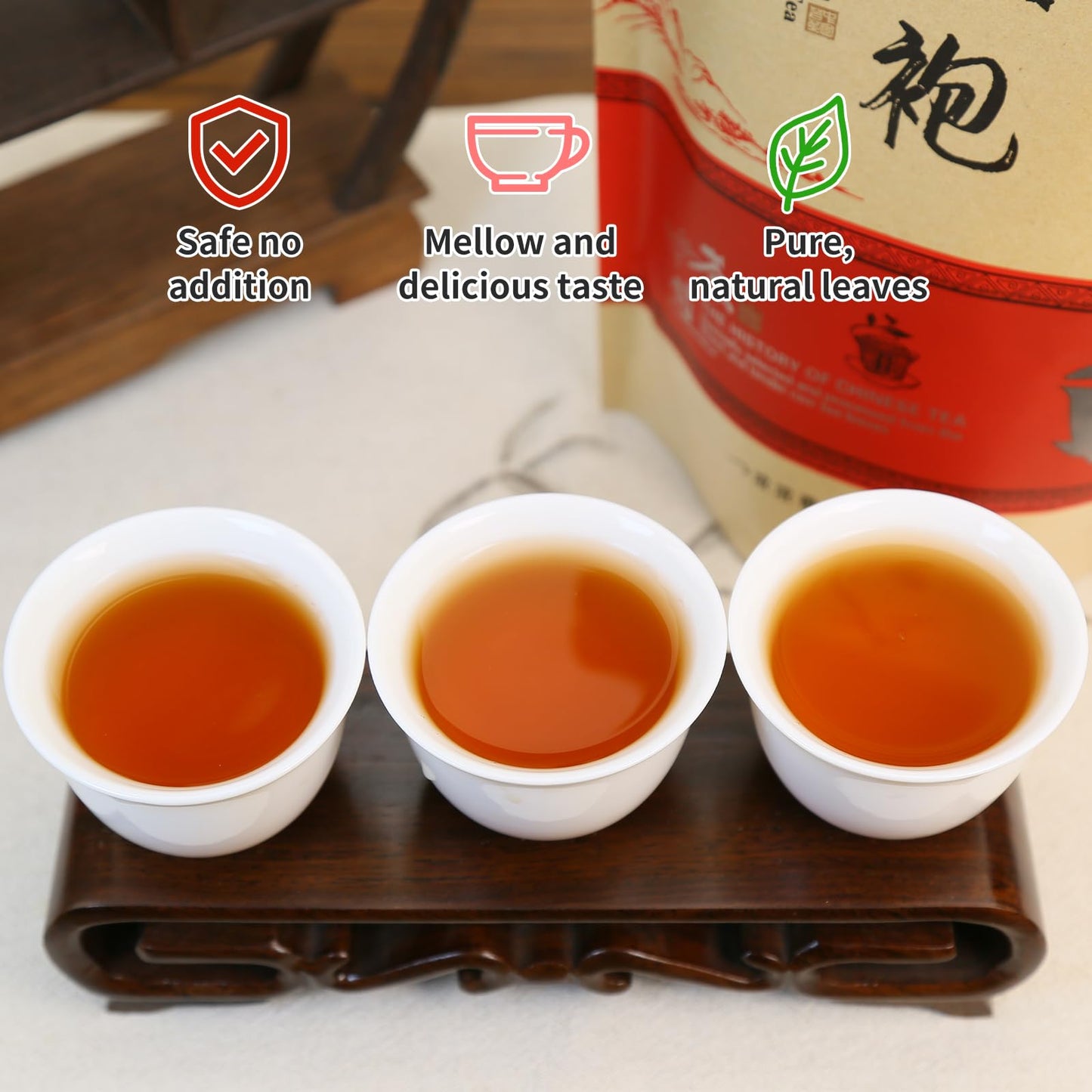 XIXICHA Da Hong Pao Oolong Tea - Loose Leaf Big Red Robe, 4.23oz/120g, Wuyi Rock Tea with Toasted Aroma, Natural High Mountain Tea