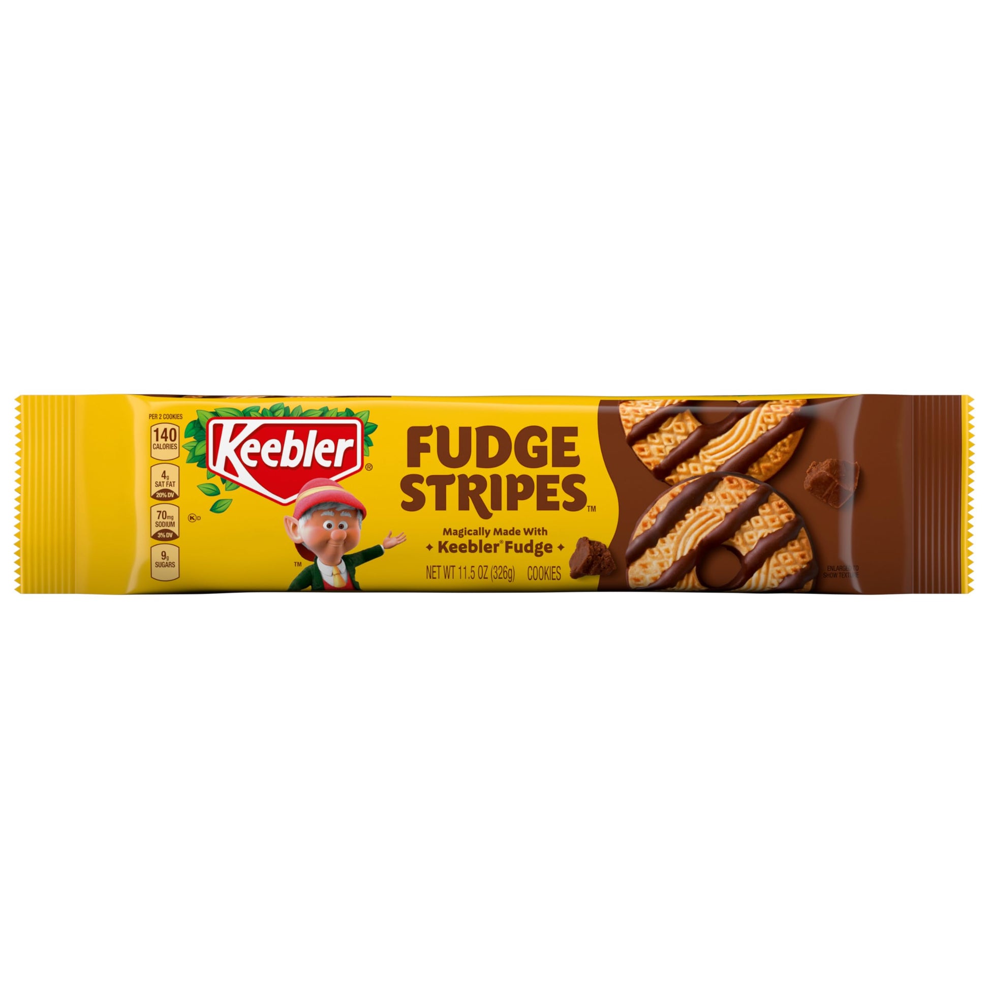 Keebler Fudge Stripes Cookies, Original, 11.5Oz