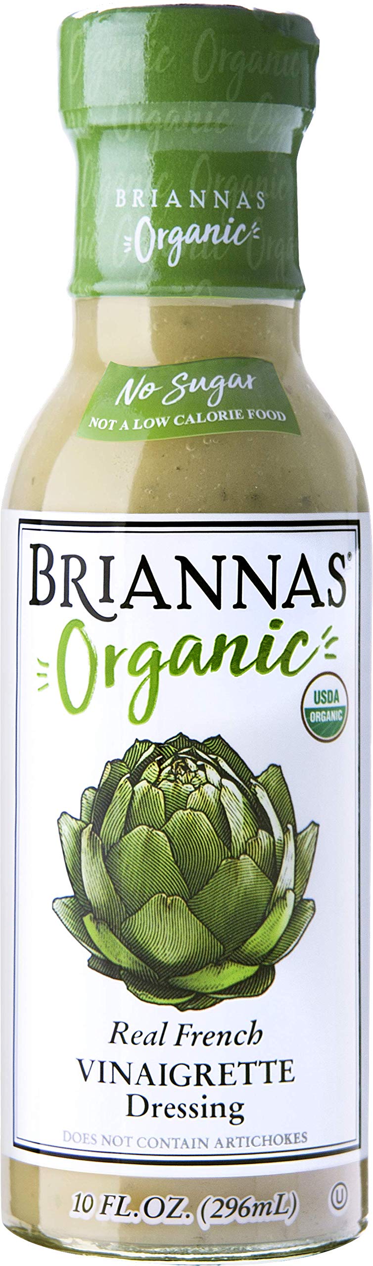 Briannas Organic French Vinaigrette Dressing 10 FZ