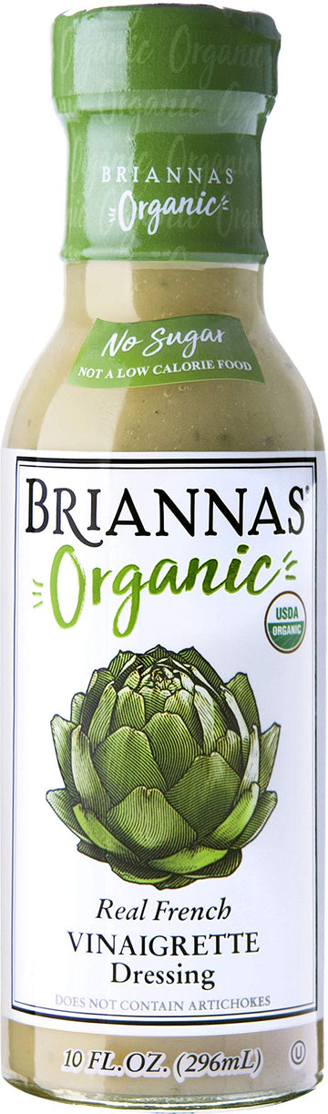 Briannas Organic French Vinaigrette Dressing 10 FZ