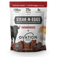 Ovation Foods Steak-N-Eggs Beef Strips, High-Protein Jerky, Gluten Free, KETO, 1.6oz Bag