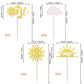 24 Pcs Sunshine One Cupcake Toppers Gold Glitter Sun Simle Face Cloud You Are My Sunshine First Birthday Cupcake Picks Baby Show