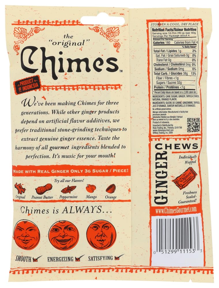 Orange Ginger Chews Pack Of 2