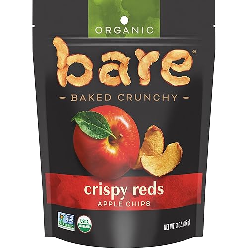 Bare Gluten Free Organic Apple Chips Fuji And Red 3.3 Ounce