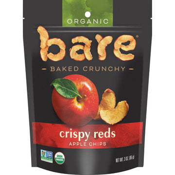 Bare Gluten Free Organic Apple Chips Fuji And Red 3.3 Ounce