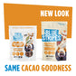 Blue Stripes Cacao Superfruit Gummies - Vegan Chewy Fruity Snack, No Sugar Added 100% Fruit Gummy, 9 Essential Vitamins & Minera