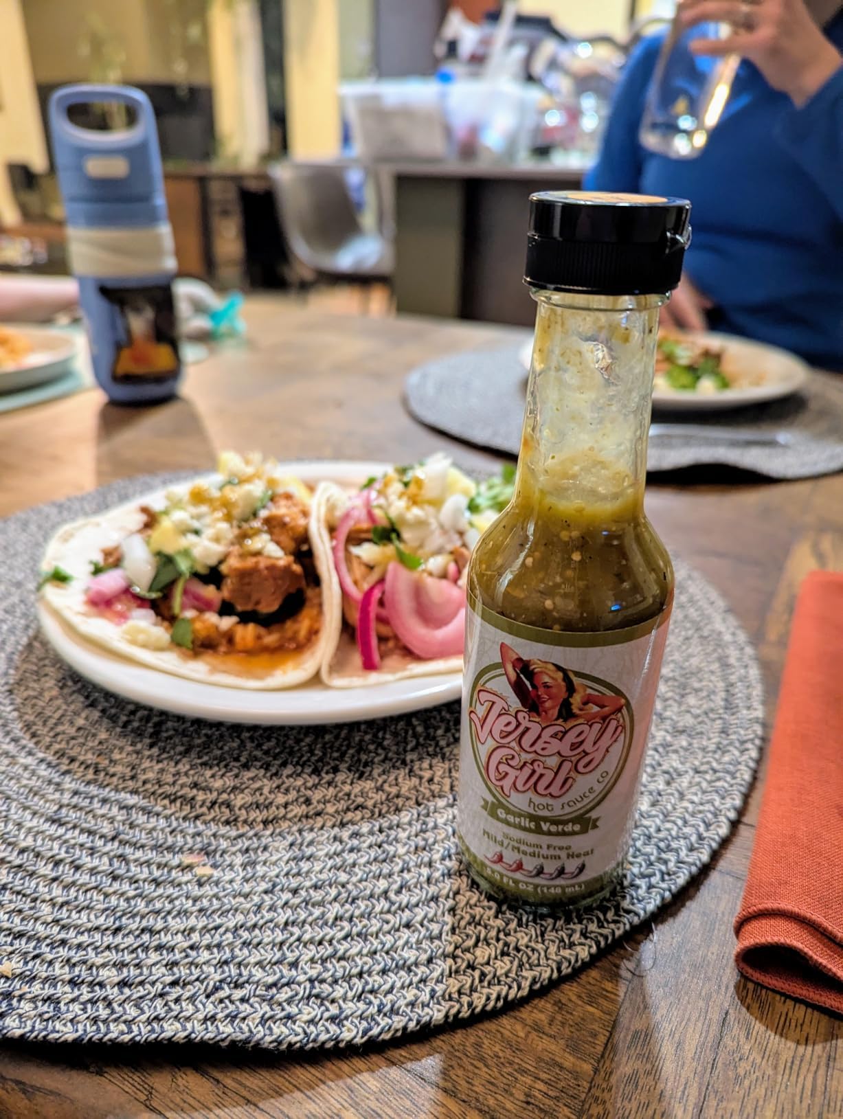 Jersey Girl Hot Sauce - Garlic Verde - No Added Salt - Naturally Sodium Free - All-Natural Healthy Ingredients With Hand-Picked