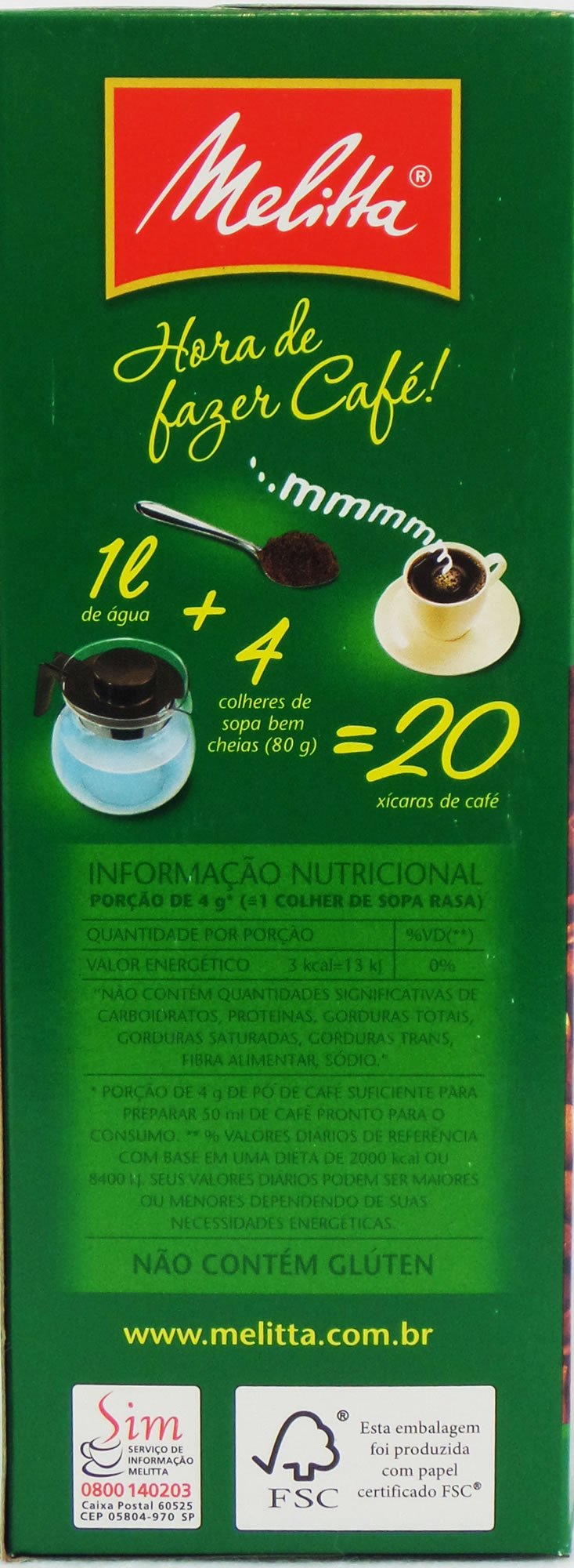 Melitta - Traditional Roasted Coffee - 17.6 Oz (Pack Of 04) | Melitta Caf   Torrado E Mo  Do Tradicional - 500G