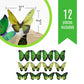 Sugar Robot Edible Butterflies - Large 3 Green Wafer Cake Toppers - Premium Crafted Decorations Made in the USA